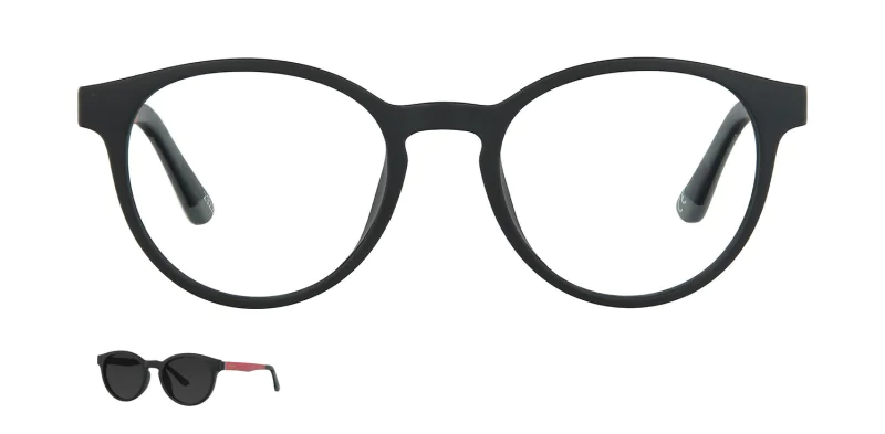 Optical frame with clip-on TONNY 48388C1-CL1