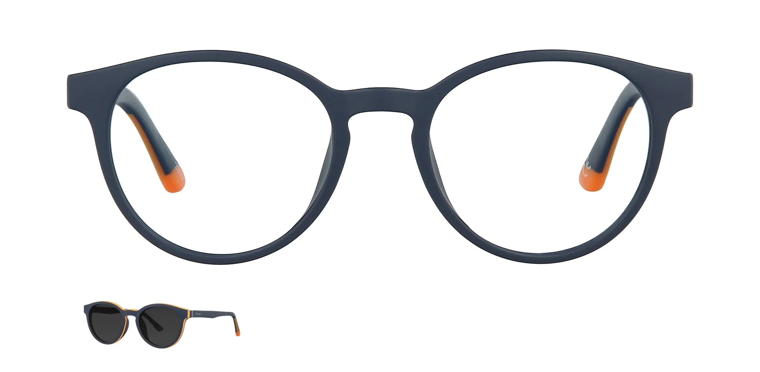 Optical frame with clip-on...
