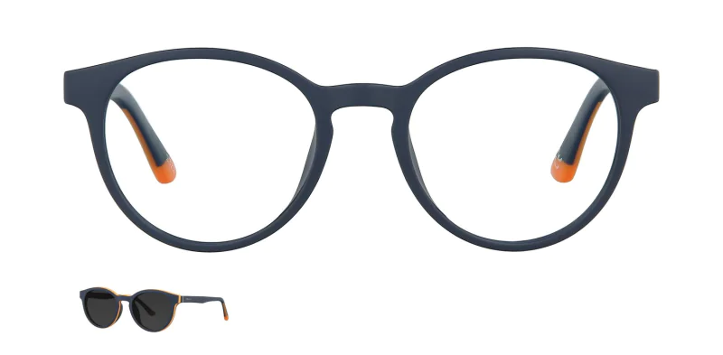 Optical frame with clip-on TONNY 48388C3-CL1