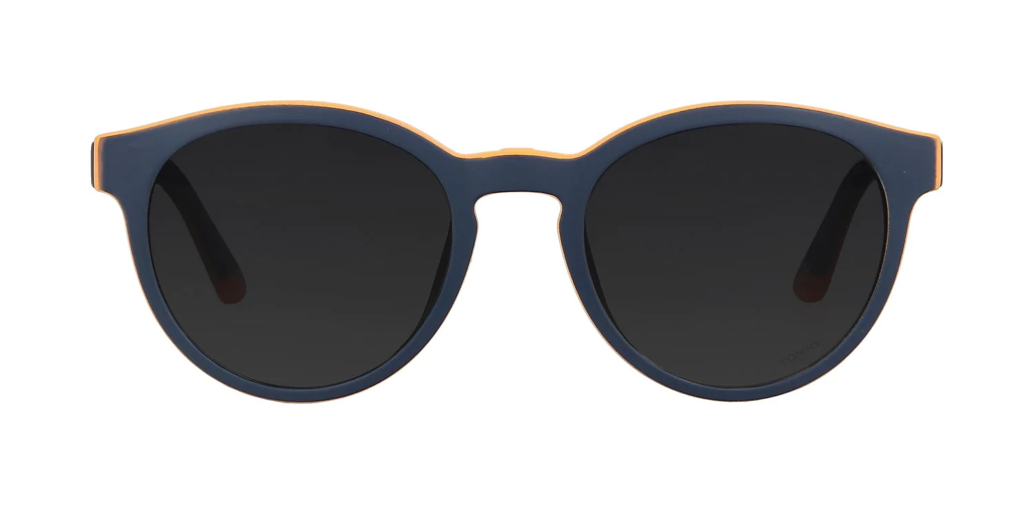 Optical frame with clip-on TONNY 48388C3-CL1