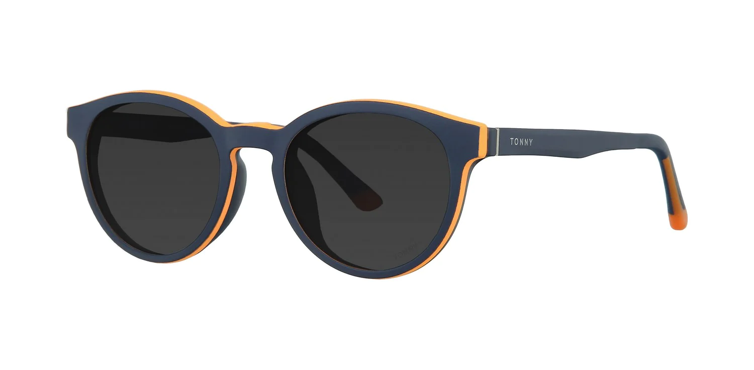 Optical frame with clip-on TONNY 48388C3-CL1