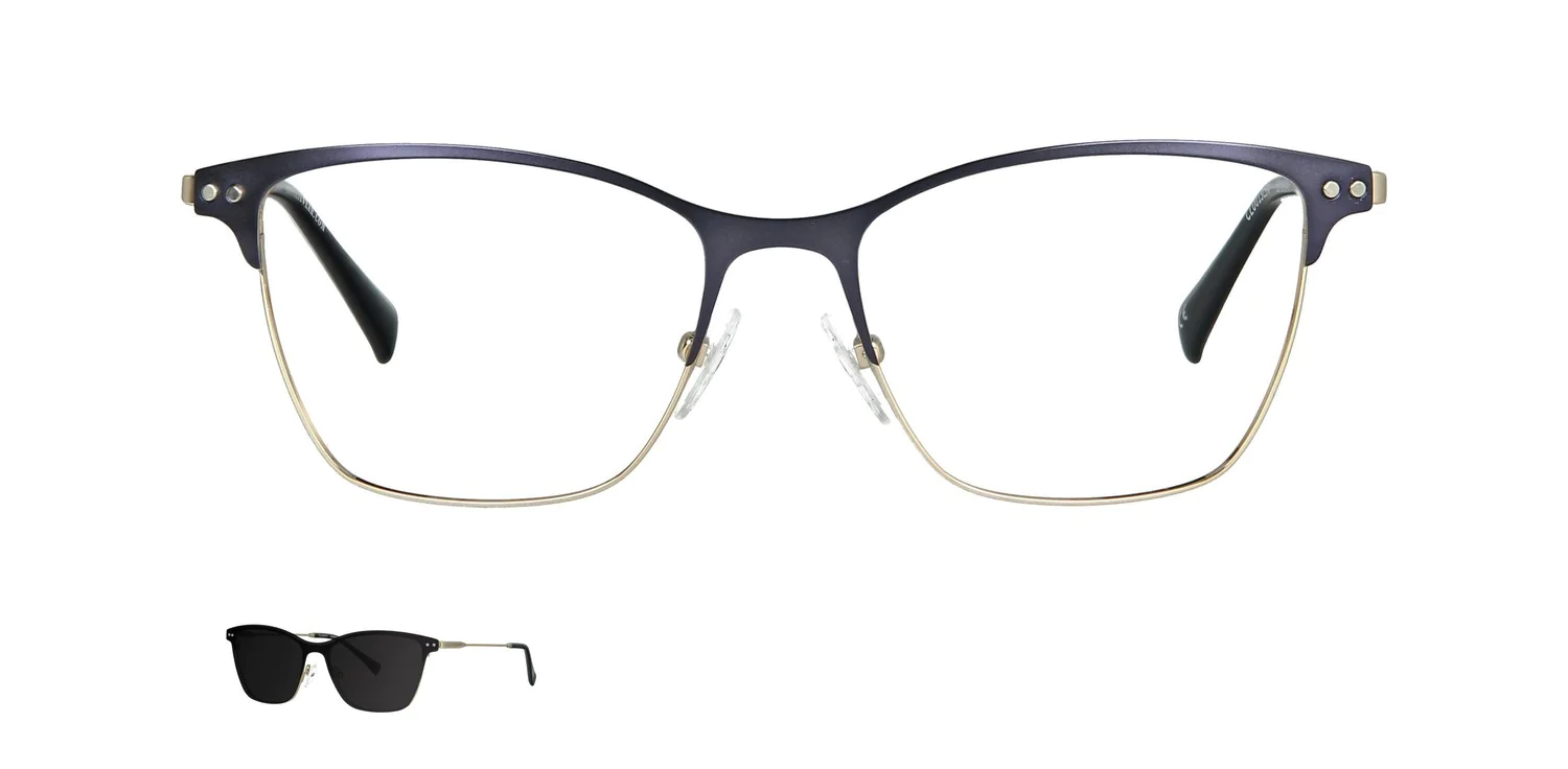 Optical frame with clip-on...