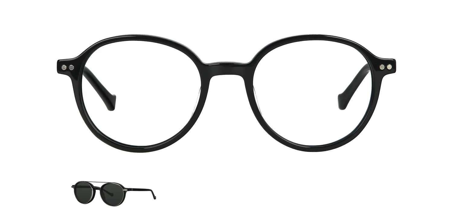 Optical frame with clip-on...