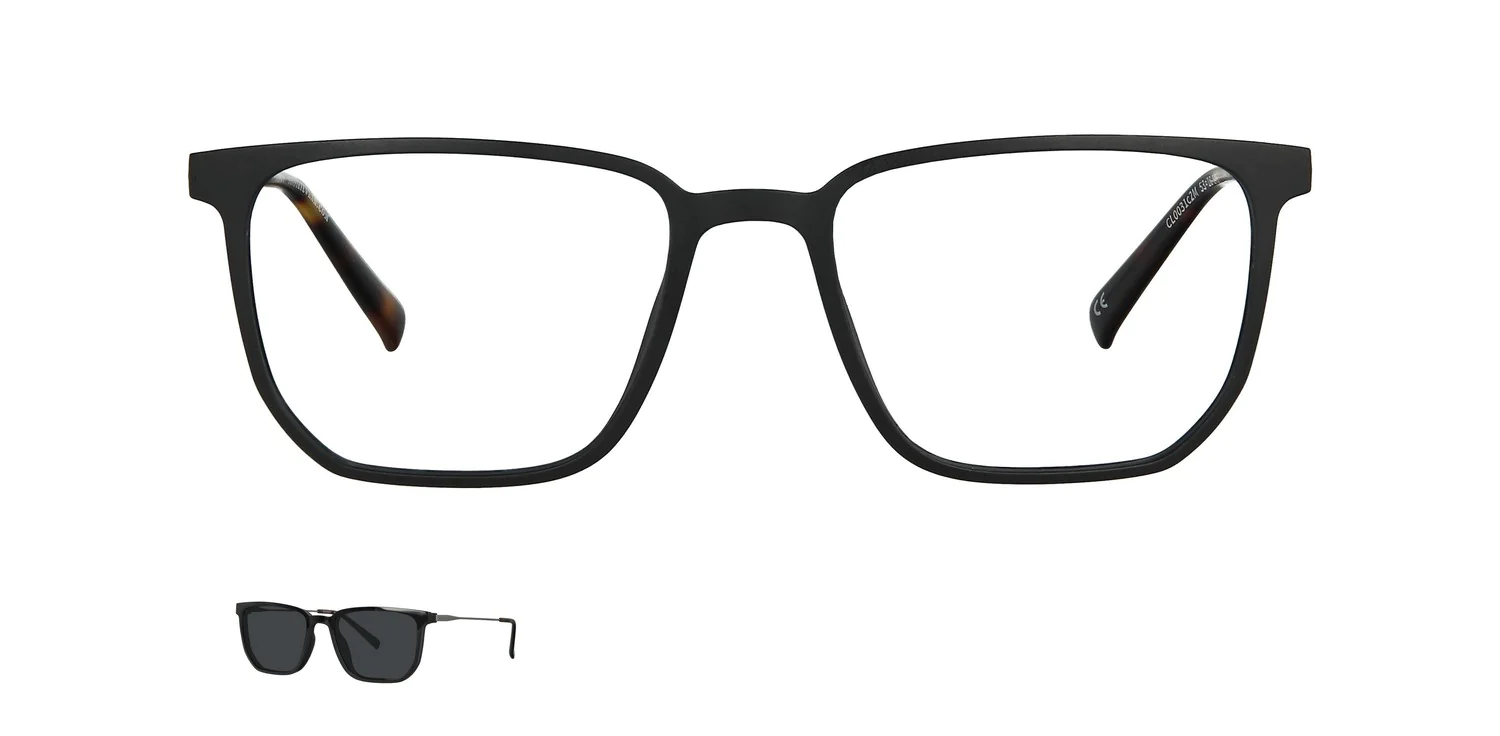 Optical frame with clip-on...