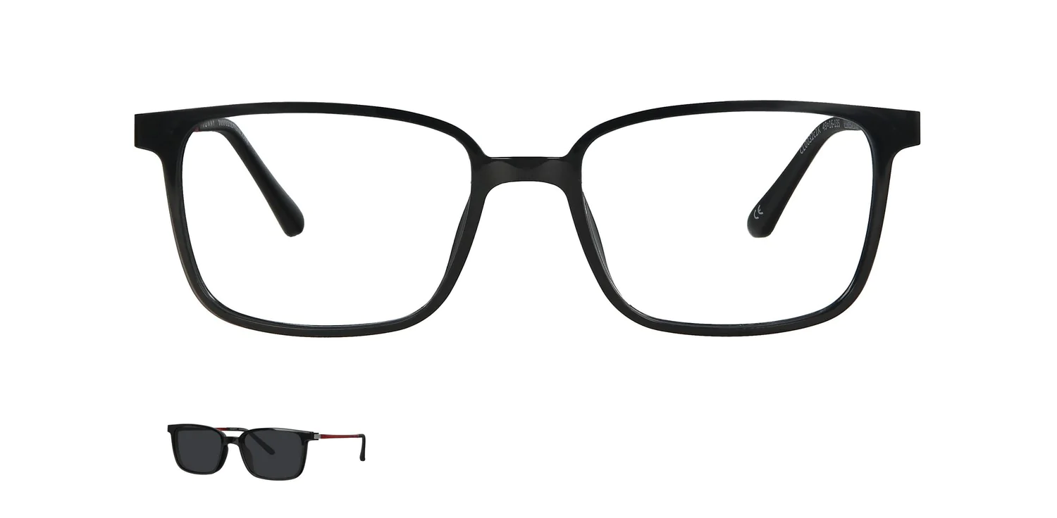 Optical frame with clip-on...