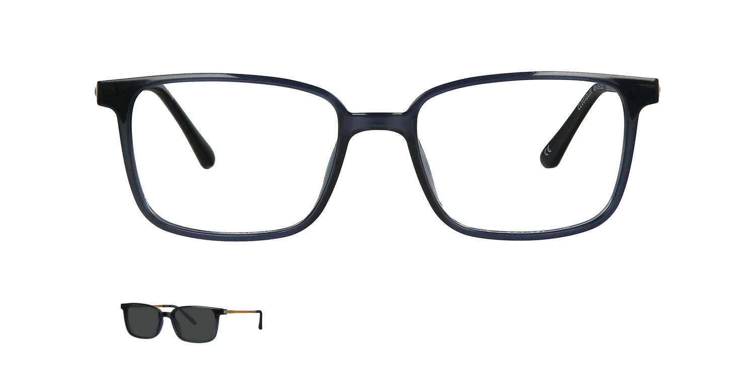 Optical frame with clip-on...