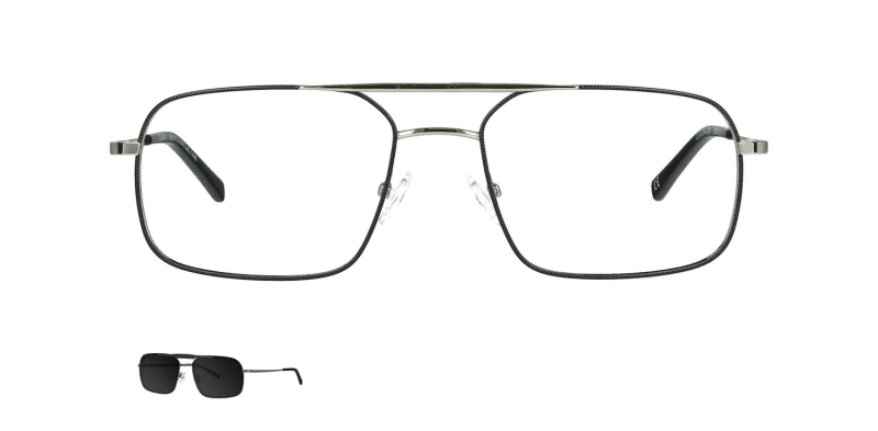 Optical frame with clip-on TONNY 0039AC1