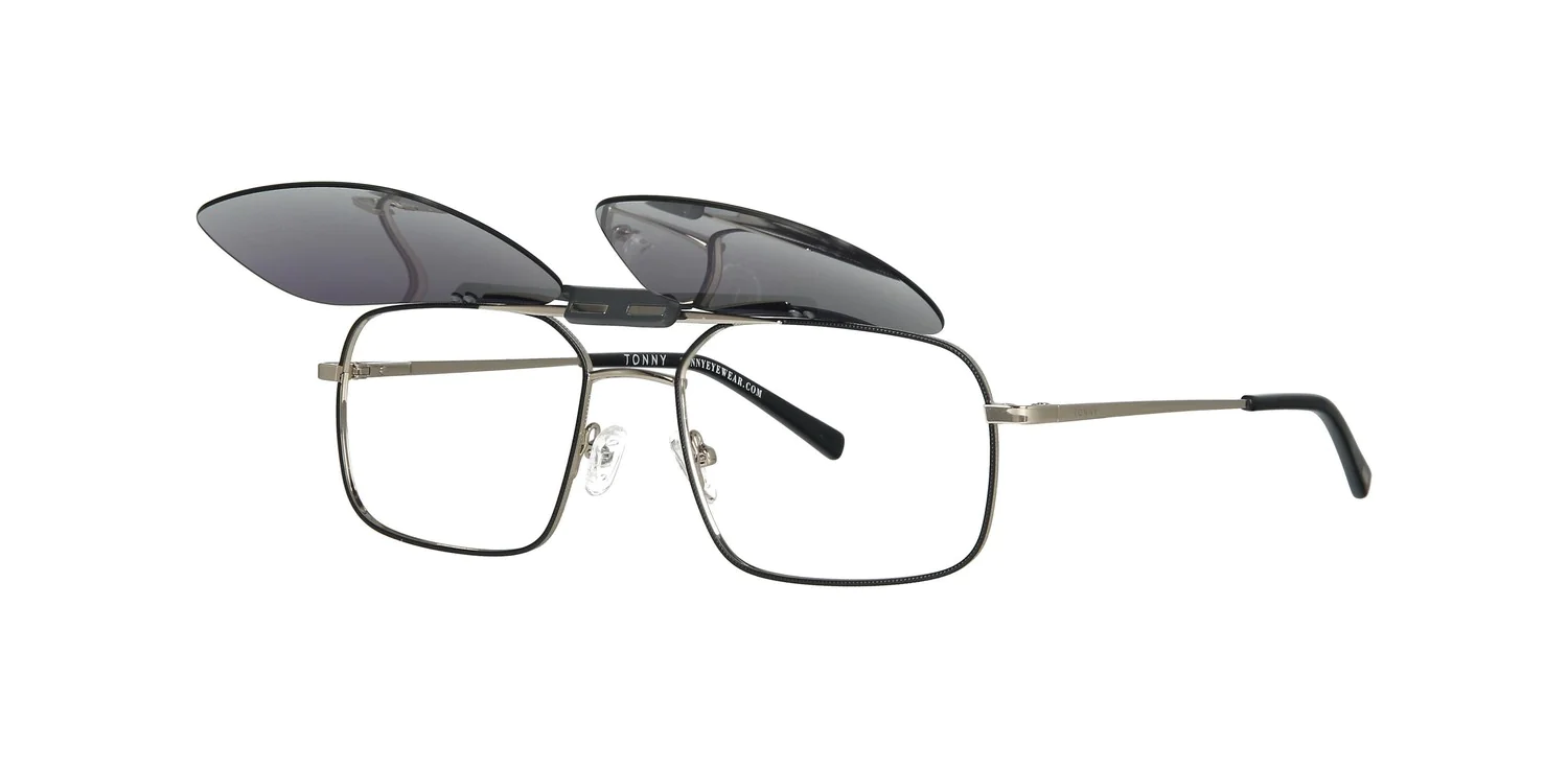 Optical frame with clip-on TONNY 0039AC2