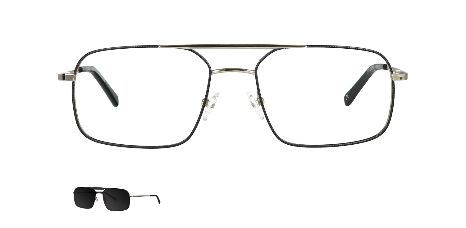 Optical frame with clip-on...