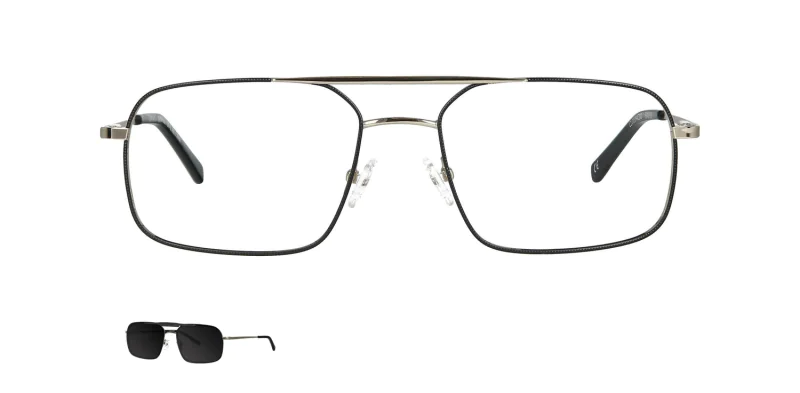 Optical frame with clip-on TONNY 0039C2