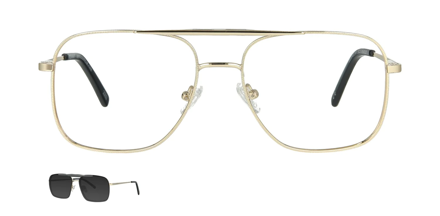 Optical frame with clip-on...