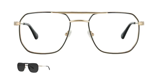 Optical frame with clip-on TONNY 48430AC1-CL1