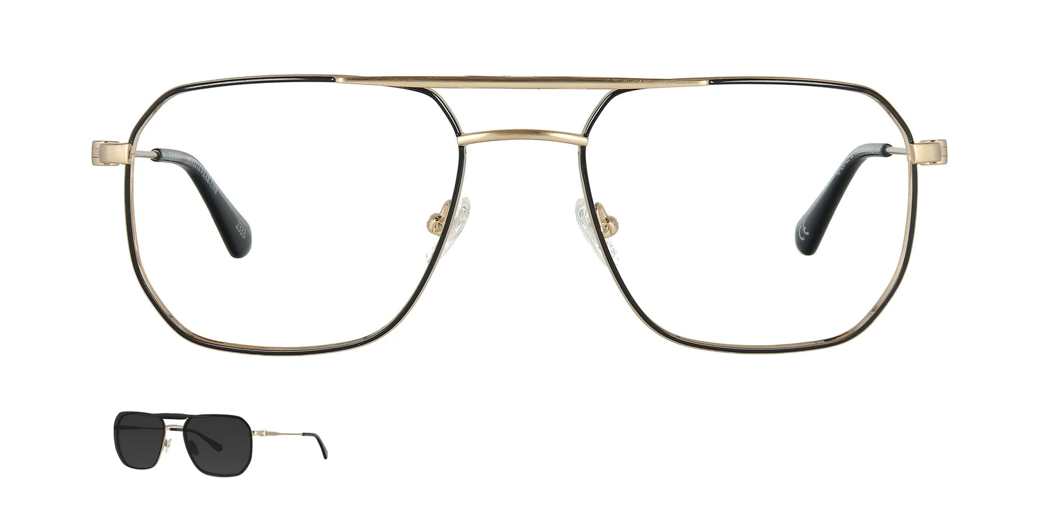 Optical frame with clip-on TONNY 48430AC1-CL1