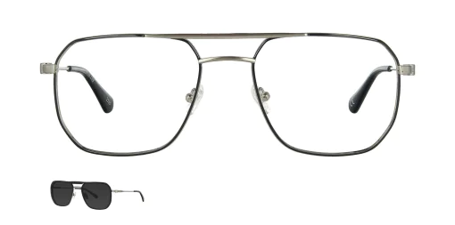 Optical frame with clip-on TONNY 48430AC2-CL1