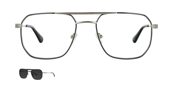 Optical frame with clip-on TONNY 48430AC2-CL1