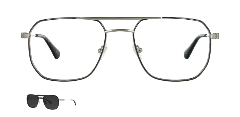 Optical frame with clip-on TONNY 48430AC2-CL1