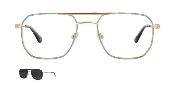 Optical frame with clip-on TONNY 48430AC3-CL1