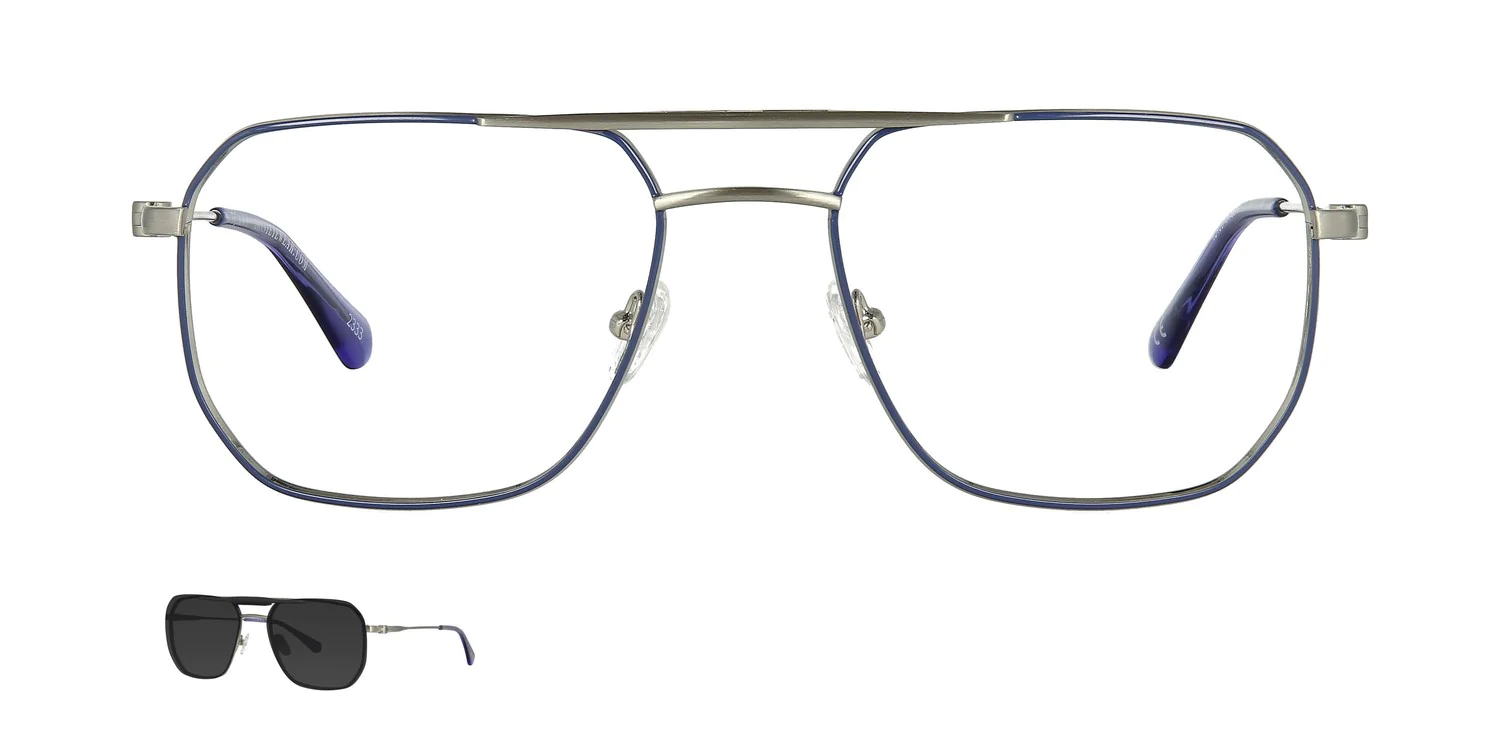 Optical frame with clip-on TONNY 48430AC4-CL1