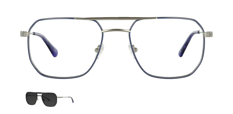 Optical frame with clip-on TONNY 48430AC4-CL1