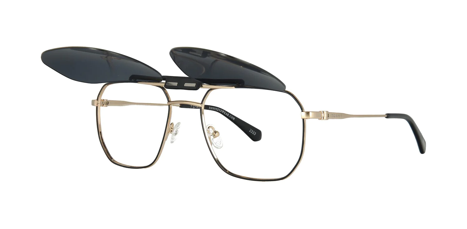 Optical frame with clip-on TONNY 48430AC1-CL1