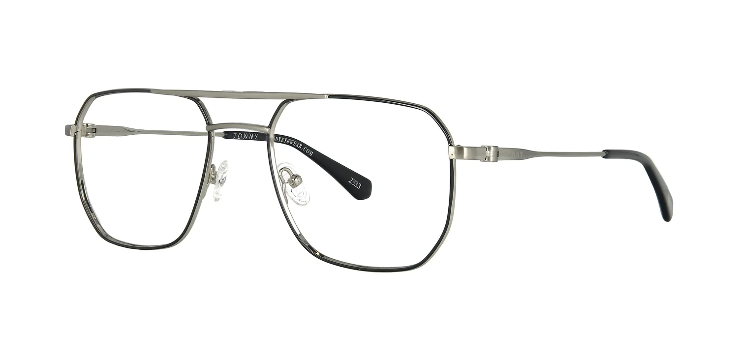 Optical frame with clip-on TONNY 48430AC2-CL1