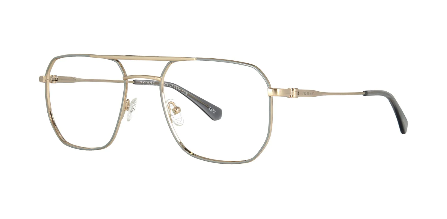 Optical frame with clip-on TONNY 48430AC3-CL1