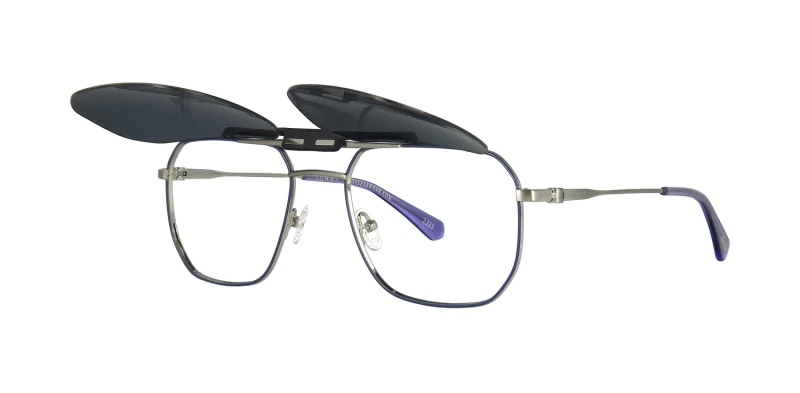 Optical frame with clip-on TONNY 48430AC4-CL1