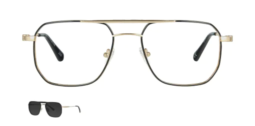 Optical frame with clip-on TONNY 48430C1-CL1