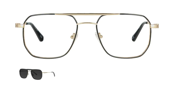 Optical frame with clip-on TONNY 48430C1-CL1