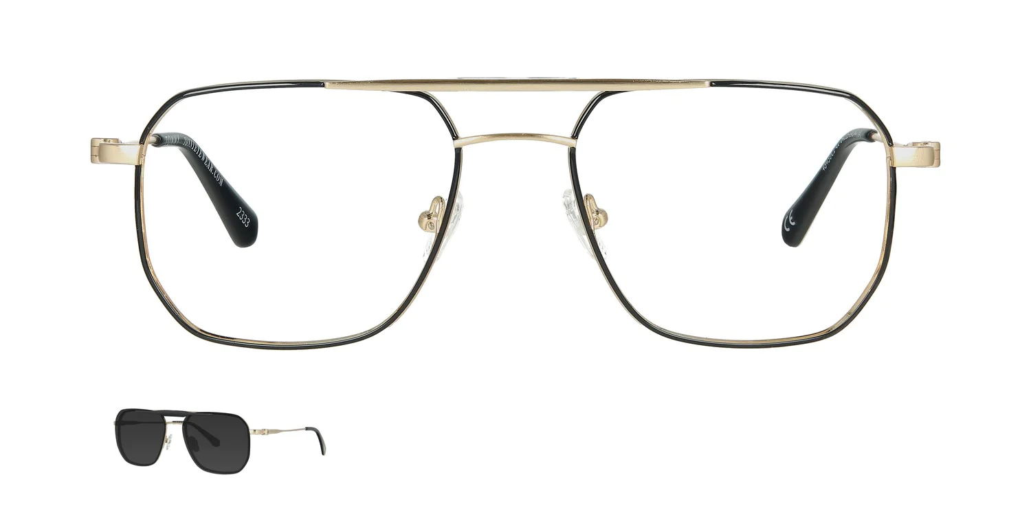 Optical frame with clip-on...