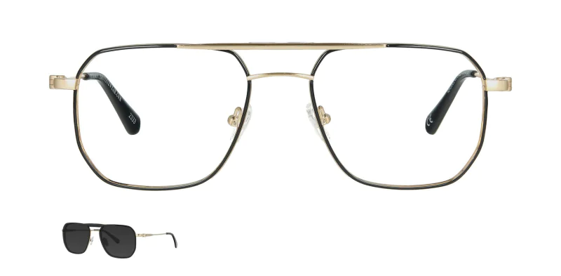 Optical frame with clip-on TONNY 48430C1-CL1