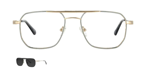 Optical frame with clip-on TONNY 48430C3-CL1