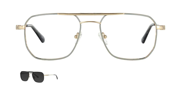 Optical frame with clip-on TONNY 48430C3-CL1