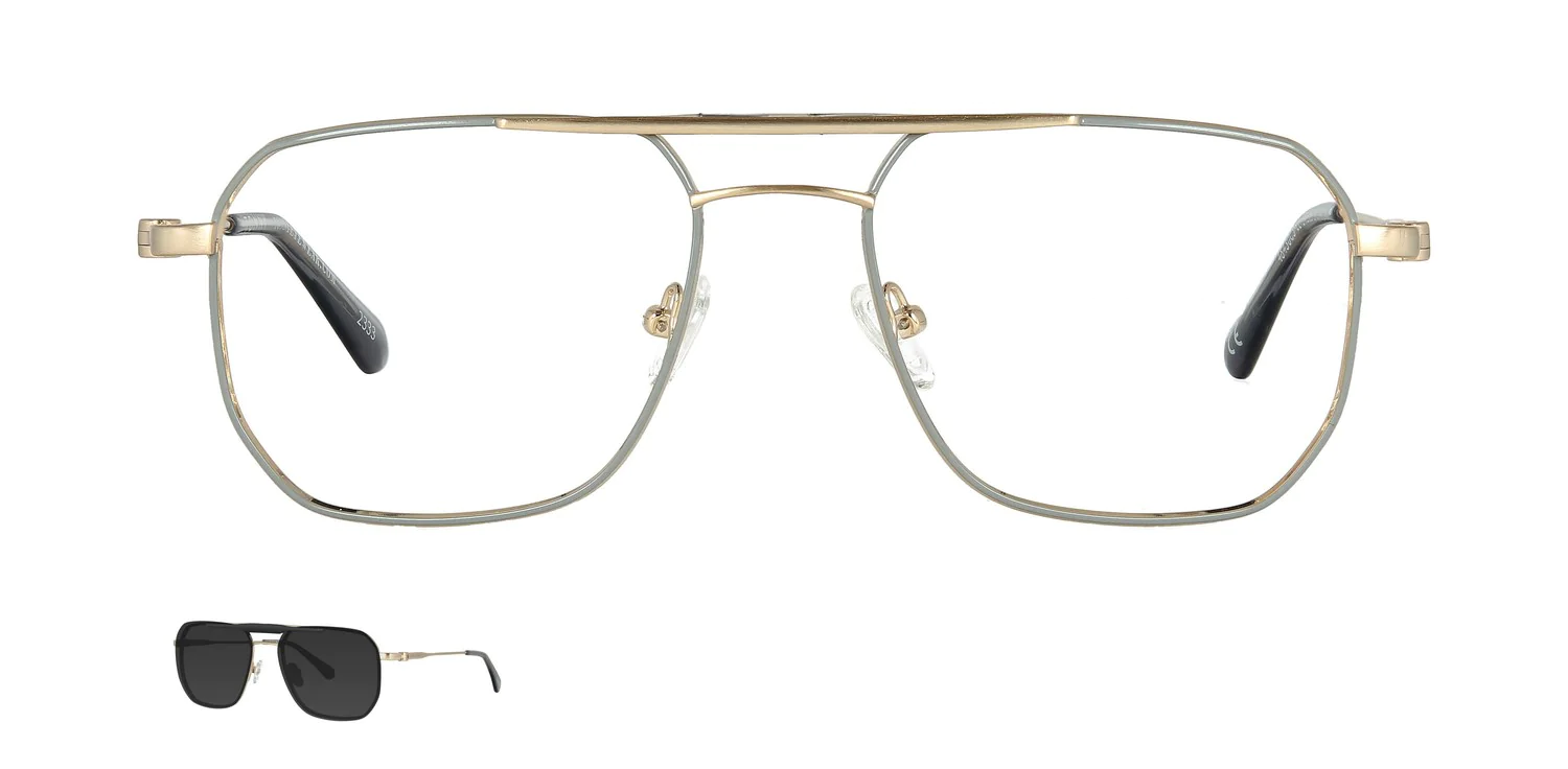 Optical frame with clip-on...