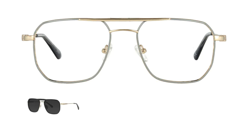 Optical frame with clip-on TONNY 48430C3-CL1
