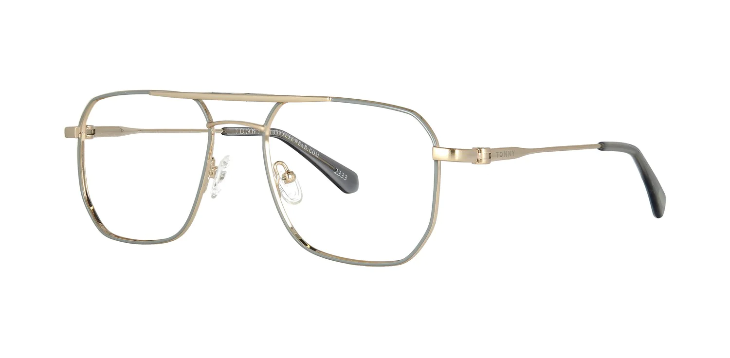 Optical frame with clip-on TONNY 48430C3-CL1