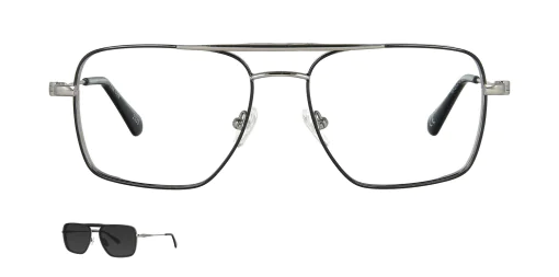 Optical frame with clip-on TONNY 48435C1-CL1