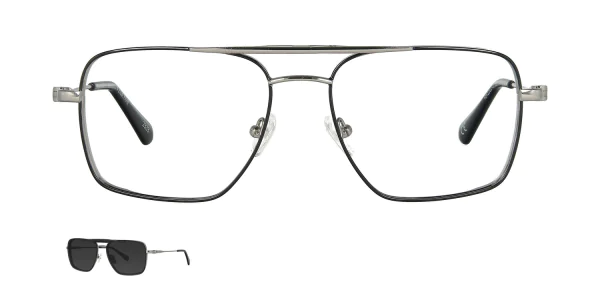 Optical frame with clip-on TONNY 48435C1-CL1