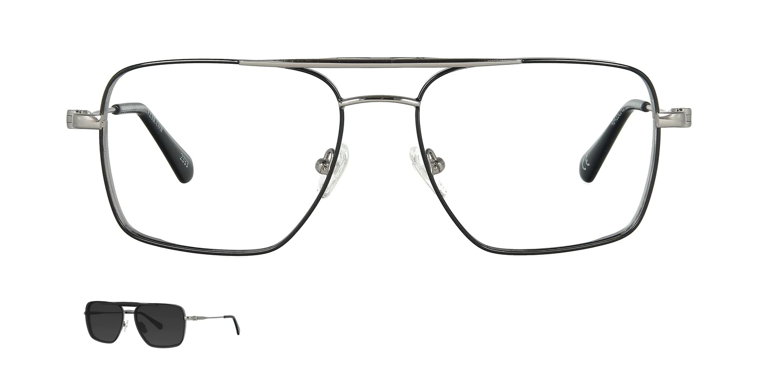 Optical frame with clip-on TONNY 48435C1-CL1