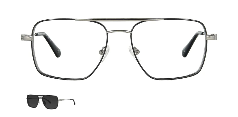 Optical frame with clip-on TONNY 48435C1-CL1