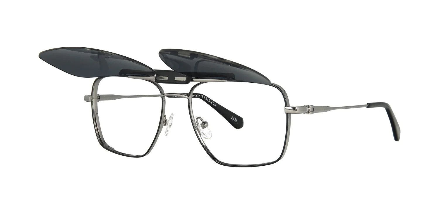 Optical frame with clip-on TONNY 48435C1-CL1