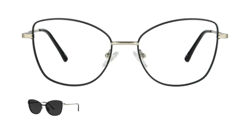 Optical frame with clip-on TONNY 48382C4-CL1
