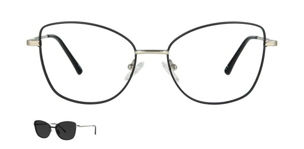 Optical frame with clip-on TONNY 48382C4-CL1