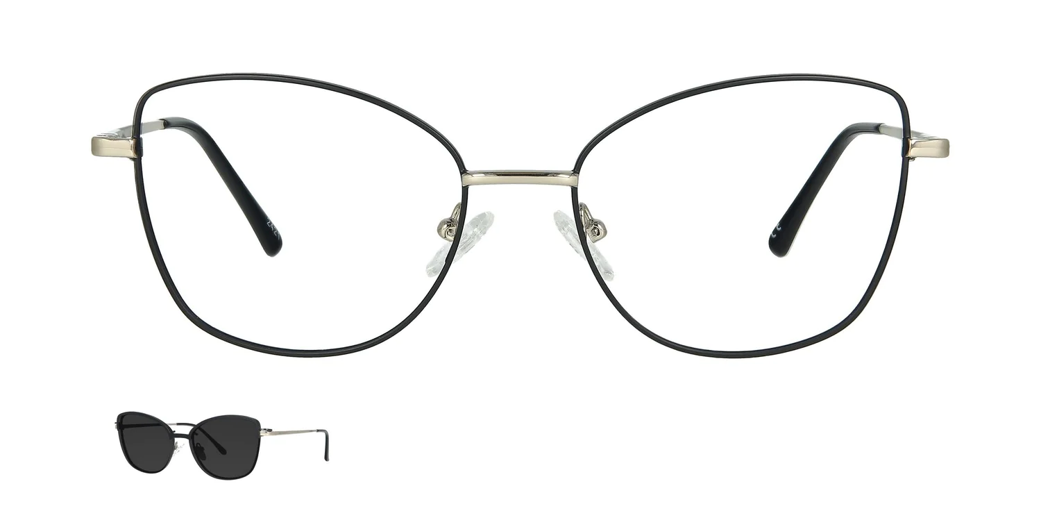 Optical frame with clip-on...