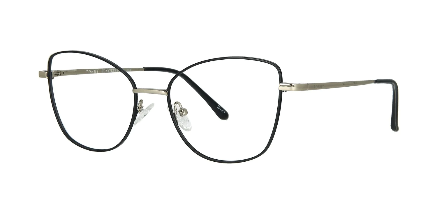 Optical frame with clip-on TONNY 48382C4-CL1