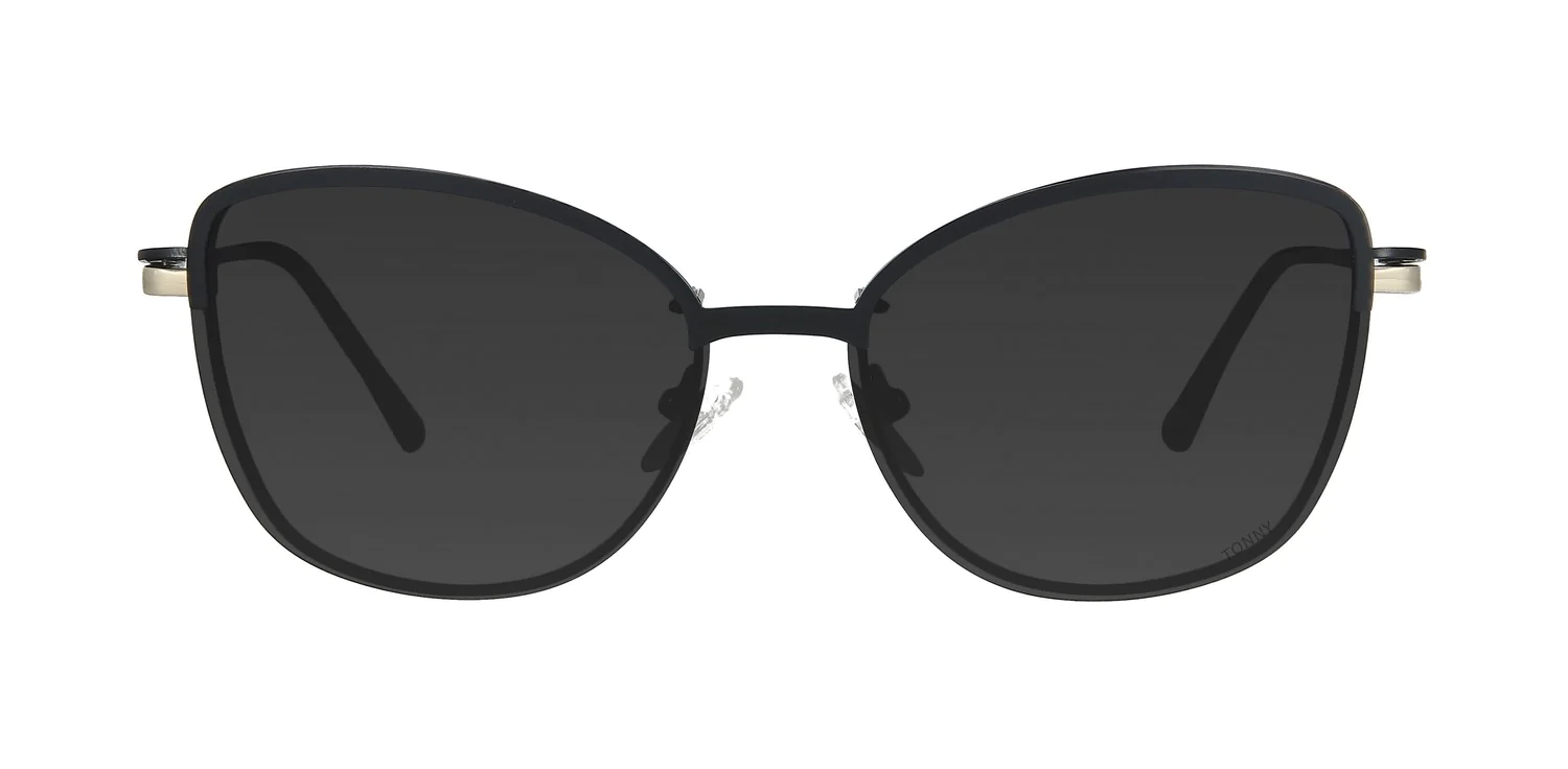 Optical frame with clip-on TONNY 48382C4-CL1