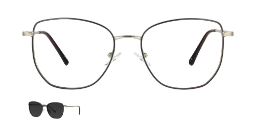 Optical frame with clip-on TONNY 48387C4-CL1
