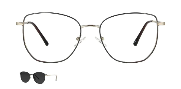 Optical frame with clip-on TONNY 48387C4-CL1