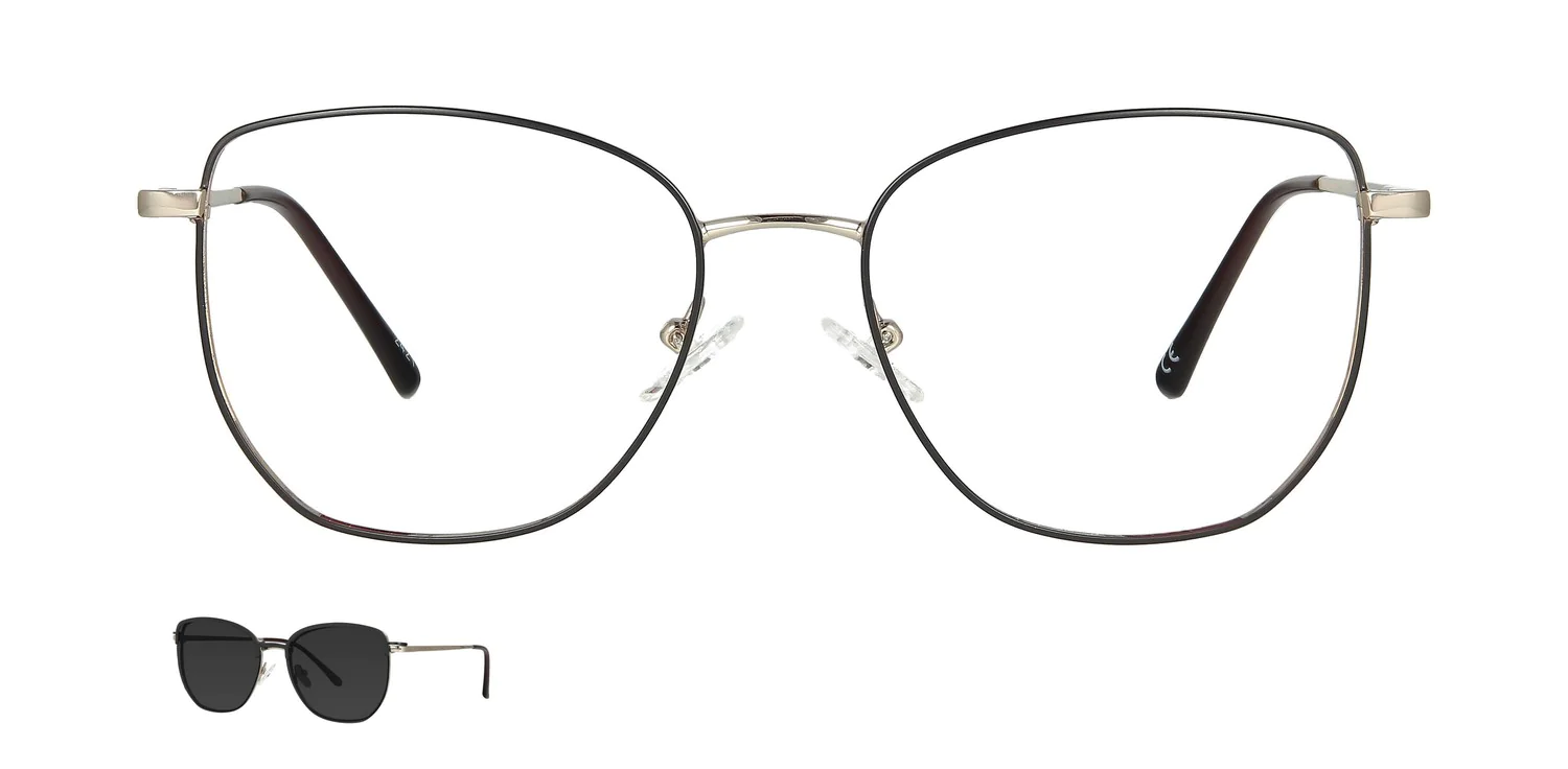 Optical frame with clip-on...