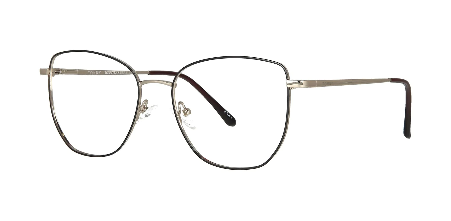 Optical frame with clip-on TONNY 48387C4-CL1
